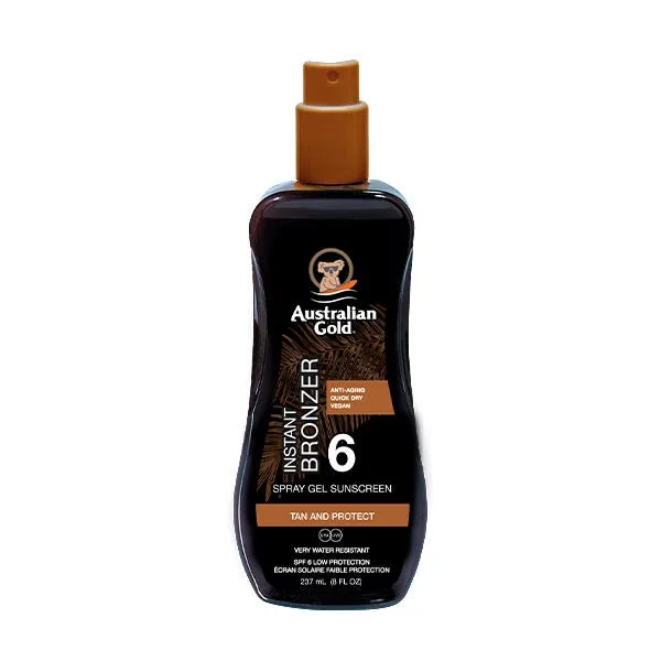 Spray Gel Sunscreen With Instant Bronzer Spf 6 - Australian Gold - FashionsVida