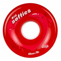 Roue Big Softie 4 Unités Clear Red 65 x 37 mm unisex