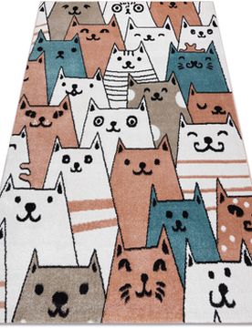 Teppiche Teppich Fun Gatti Für Kinder, Katzen Tiere 80x150 Cm 80x150 Cm
