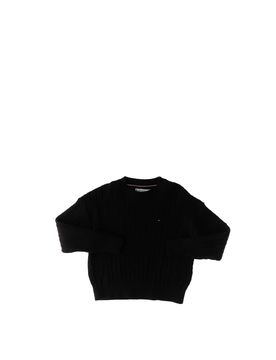 Maglione cotone trecce NERO 10