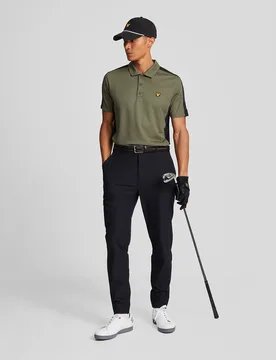 Men's Lightweight Golf Technical Trackies in Jet Black - Lyle & Scott - FashionsVida