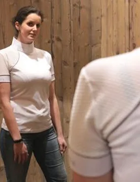 Damen Turniershirt SUCCESS, white XS - Swiss Ride - FashionsVida