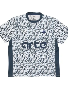 Maglietta Uomo Silvester Shirt White/navy - Arte - FashionsVida