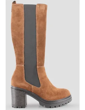 Botas de mujer con puntera redonda y elásticos en el lateral - Blogger - FashionsVida
