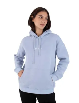 Felpa Con Cappuccio Script Only Illusion Blue S