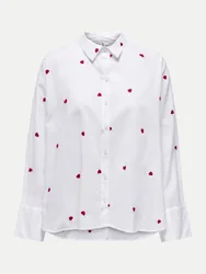 Only Hemdbluse Onlnew Weiß M