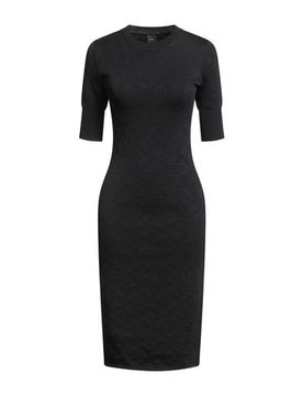 Midi-Kleid Damen Schwarz L,M,S,XL,XS Damen