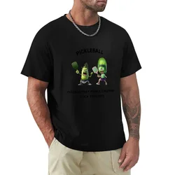 Pickleball Couples that Pickle Together Stick Together T-Shirt Casual Breathable Short Sleeve Top