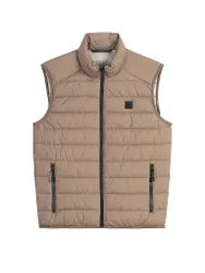 Gilet trapuntato marrone chiaro XXL