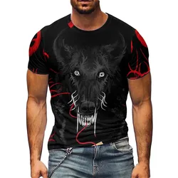 Summer street style: Men's 3D printed short-sleeved T-shirts with a lightweight and breathable polyester fabric