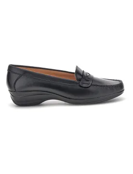 Mocassini neri in vera pelle 8160 41 - PITTARELLO FOCUS - FashionsVida