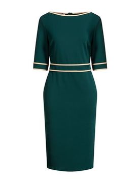 Vestido midi Mujer Verde oscuro S Mujer