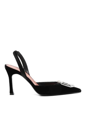 Décolleté slingback in velluto Camelia