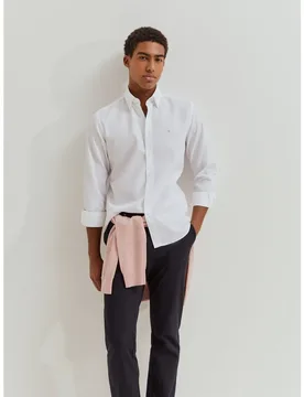 Camisa de algodón de hombre de corte entallado - Lion of Porches - FashionsVida