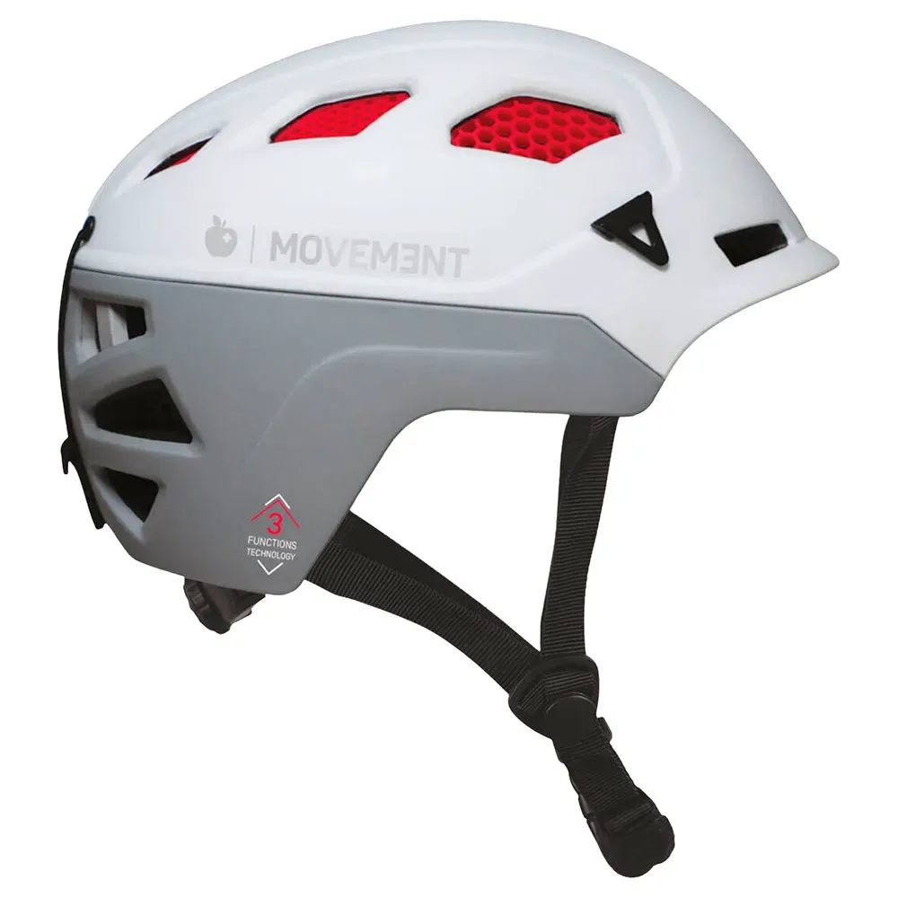 Casque 3tech Alpi Honeycomb White / Red XS-S unisex - Movement - FashionsVida