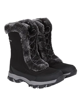 Women's Ohio Snow Boots Winter Walking Snowproof in Black Size: 6 - Black - Size: 6 - Mountain Warehouse - FashionsVida