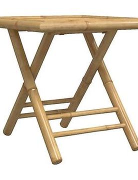 Beistelltische Für Draußen Table De Jardin Pliable En Bambou 45x45x45 Cm Marron Einheitsgrösse