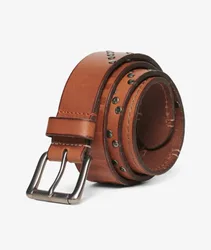 Superdry Herren Branded Buckle Goods Gürtel Braun - Größe: XL