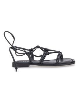Sandali Lace-Up Neri Con Suola Flat DC308100 37