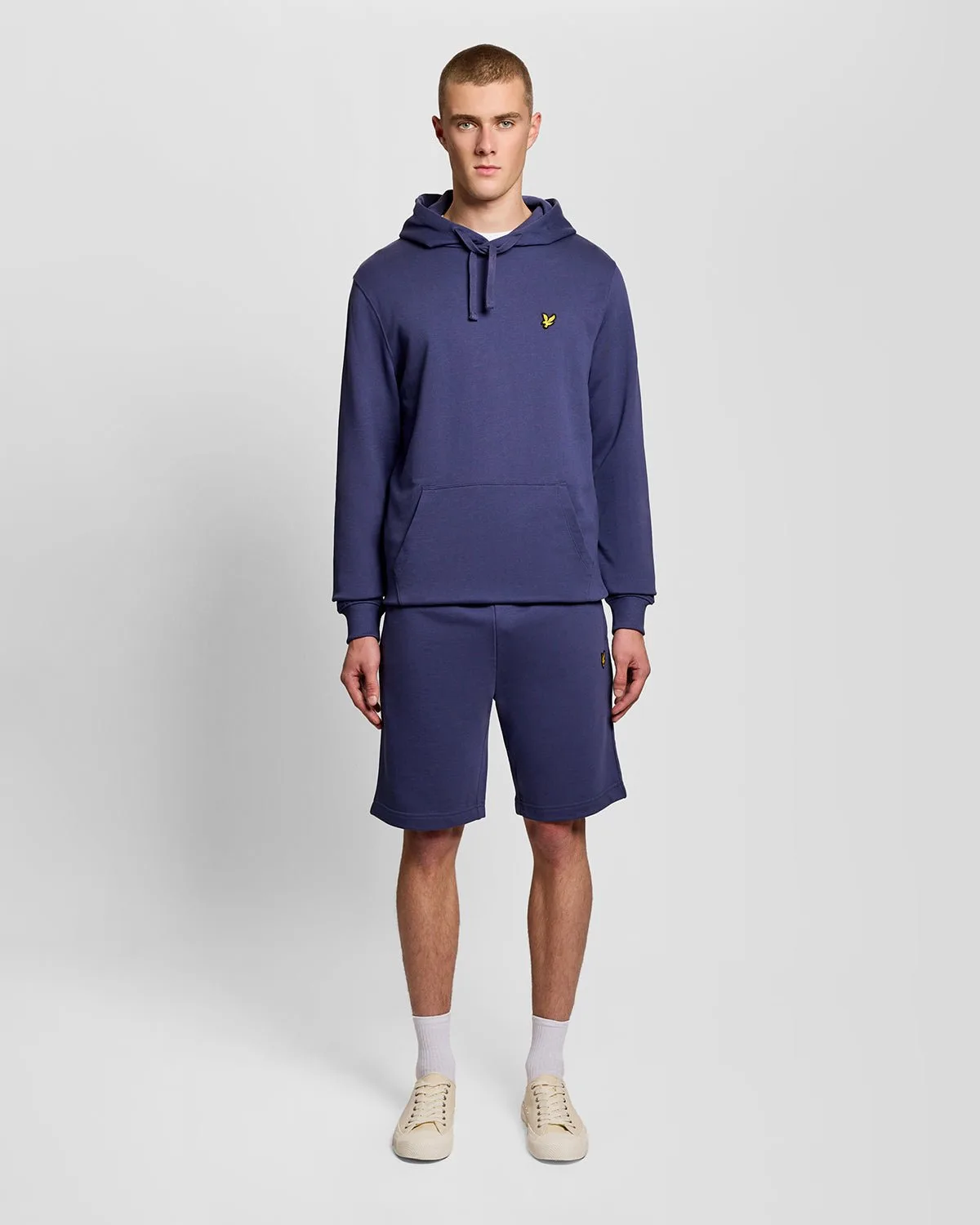 Men's Cotton Sweat Shorts in Blue - Lyle & Scott - FashionsVida