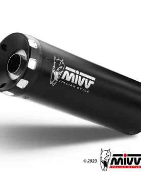 Coppia Terminali Hr-1 Acciaio Inox Nero  harley Davidson Sportster 1250 S 2021-2024 - Mivv - FashionsVida