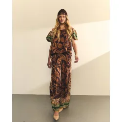 Pantalón de mujer ancho con estampado