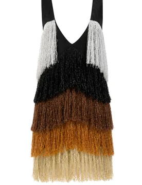 ABITO Donna CON FRANGE COLORATE - AKEP - FashionsVida