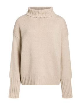 Rollkragenpullover Damen Beige 32,34,36,38,40 Damen