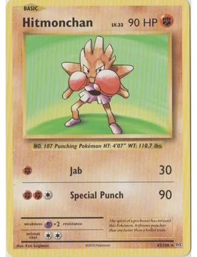 Pokemon XY Evolutions 62/108 Hitmonchan (Non-Holo) - Pokémon - FashionsVida