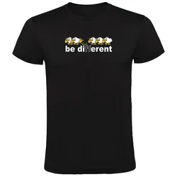 Maglietta A Maniche Corte Be Different Run Black S