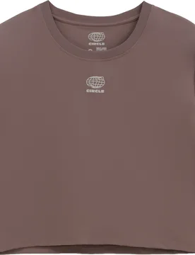 Crop-Top de trail léger et stretch - Smooth Operator 2.0 Crop-Top W Clay - Taille M - Marron - Circle - FashionsVida