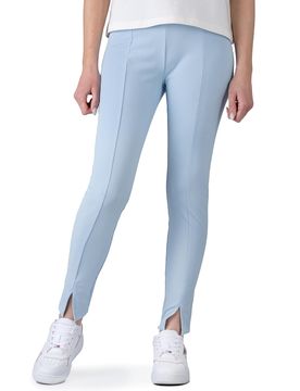 Center Badge Slit Leggings Chambray Sky L Damen