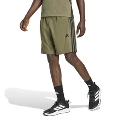 Short Workout Essentials Base 3 Stripes Pique 9´´ Olive Strata / Black L