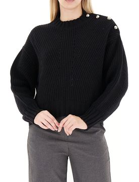 Maglione misto lana NERO UNI