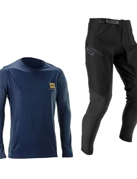 Maglietta A Maniche Lunghe Gravity 1.0 Galaxy Blue - Leatt - FashionsVida