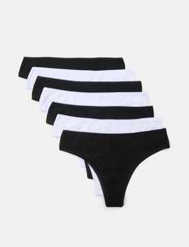Confezione da 7 paia di slip alla brasiliana - multicolor