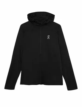 Chaqueta de running para hombre Climate c cremallera y capucha negro S - On - FashionsVida