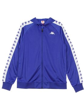 Giacca Tuta Cappuccio Uomo Banda Zudai Slim Blue/white