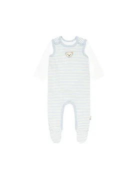 Set neonato con tutina e maglietta azzurro 68 - Steiff - FashionsVida