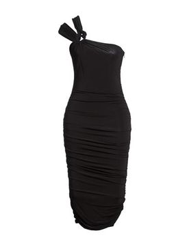Midi-Kleid Damen Schwarz 34,36 Damen