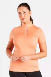Womens Short Sleeve Riding Base Layer - - Size: 12