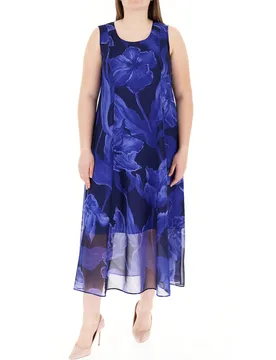Abito smanicato BLU 25 - PERSONA by MARINA RINALDI - FashionsVida