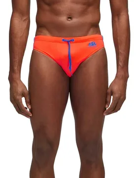 Costume Da Bagno A Slip Sax Fluo Orange 10 2XL - Sundek - FashionsVida