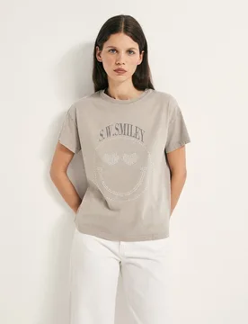Sfera - Camiseta iley studs - Sfera - FashionsVida