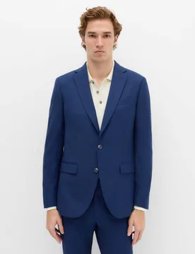 Slim Fit Stretch Ultimate Suit Jacket Dark Indigo male - M&S - FashionsVida