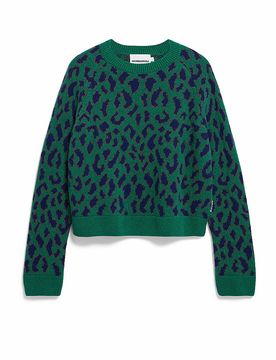 Pullover DILIRIAA LEOPAA grün L damen