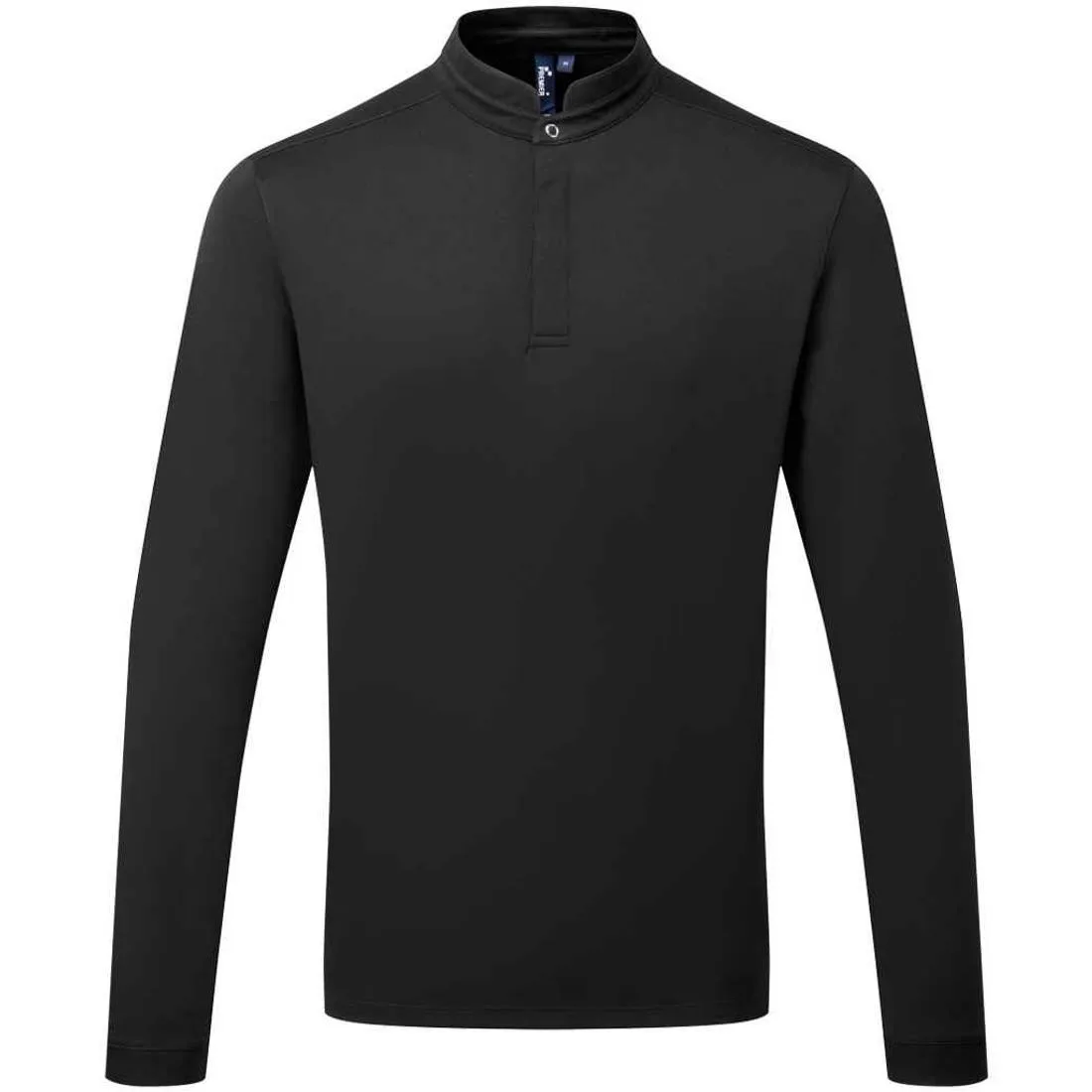 Mens Essential Coolchecker Long-Sleeved Chef Shirt (Black) - Size 2xl - Premier - FashionsVida