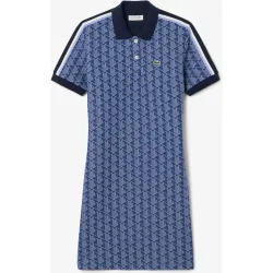 Vestido polo de corte ajustado con monograma
