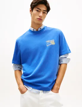 XL TJM 90S BUBBLE FLAG SS TEE male