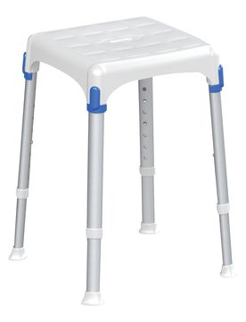 Duschhocker "laguna", 7-fach verstellbar weiss